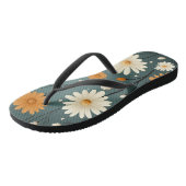 Schattigee bloemen teenslippers (Schuin)