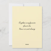 Schattigee Bloemen Valentijnsdag Kaart (Achterkant)