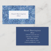 Schattigee Bloemen Visitekaartje  Blues (Voorkant / Achterkant)