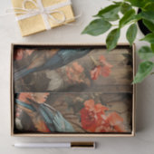 Schattigee bloemen vogelliefhebbers Tissue Paper Tissuepapier (Geschenk)