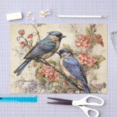 Schattigee bloemen voor vogelliefhebbers tissuepapier (Craft)