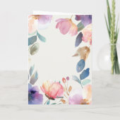 Schattigee Bloemen Waterverf Beste Vriend Grappig Bedankkaart (Achterkant)