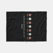 Schattigee bloemen, we gaan niet terug zoals Eva Fleece Deken (Voorkant (Horizontaal))