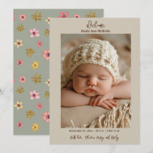 Schattigee Bloemen Whimsical Flower Sweet Baby Gir