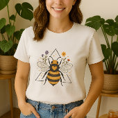 Schattigee Bloemen Zomerbij T-shirt