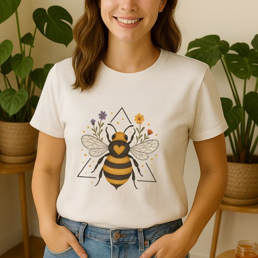 Schattigee Bloemen Zomerbij T-shirt