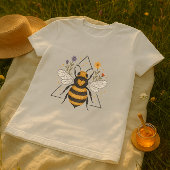 Schattigee Bloemen Zomerbij T-shirt