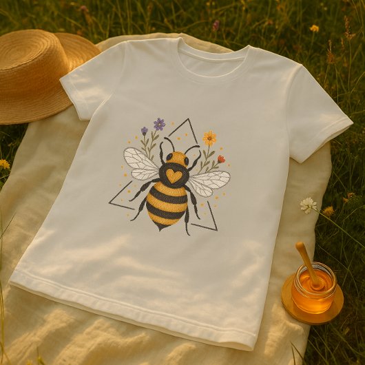 Schattigee Bloemen Zomerbij T-shirt