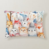 Schattigee bloemendieren schattig ontwerp accent kussen (Voorkant)