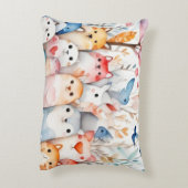 Schattigee bloemendieren schattig ontwerp accent kussen (Achterkant (Verticaal))