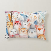 Schattigee bloemendieren schattig ontwerp accent kussen (Achterkant)