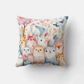 Schattigee bloemendieren schattig ontwerp kussen (Achterkant)