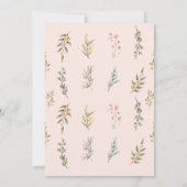 Schattigee Bloemenei Easter Brunch Egg Hunt Uitnod Kaart (Achterkant)