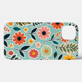 Schattigee Bloemenkunst Sticker Lente Wildbloemen Case-Mate iPhone Case (Achterkant (horizontaal))