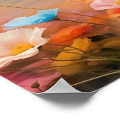 Schattigee bloemenlabrador retriever pup downloadb poster (Hoek)