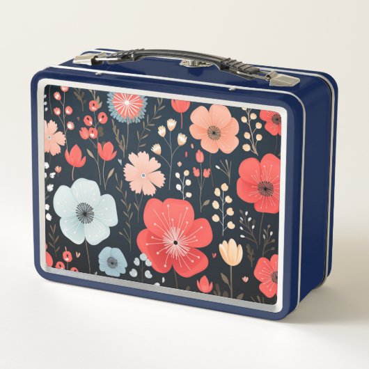 Schattigee bloemenlunchbox (Achterkant)