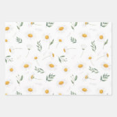 Schattigee bloemenmadeliefjes inpakpapier vel (Voorkant 2)