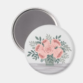 Schattigee bloemenmagneet magneet (Voorkant / Achterkant)