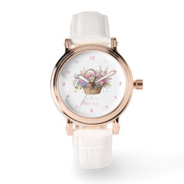 Schattigee Bloemenmand gepersonaliseerde eWatch Horloge