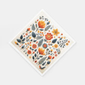 Schattigee bloemenpapieren servetten (Hoek)