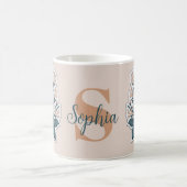 Schattigee Bloemenpastel kleuren Koffiemok (Center)