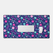 Schattigee bloemenpatroon achtergrond bureaumat (Keyboard & Muis)