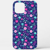 Schattigee bloemenpatroon achtergrond Case-Mate iPhone case (Achterkant)