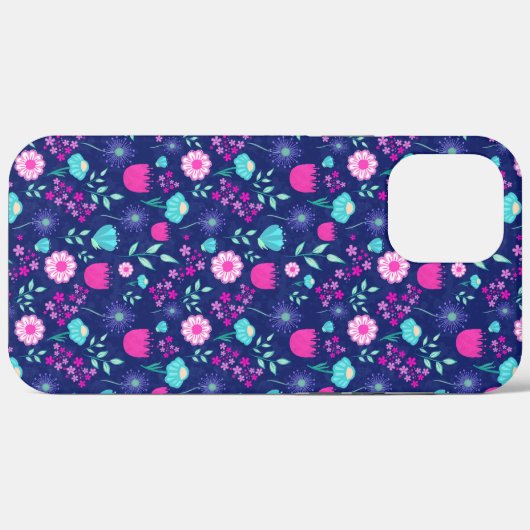 Schattigee bloemenpatroon achtergrond Case-Mate iPhone case (Achterkant (horizontaal))
