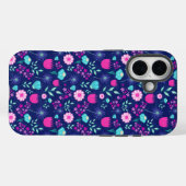 Schattigee bloemenpatroon achtergrond Case-Mate iPhone case (Achterkant (horizontaal))