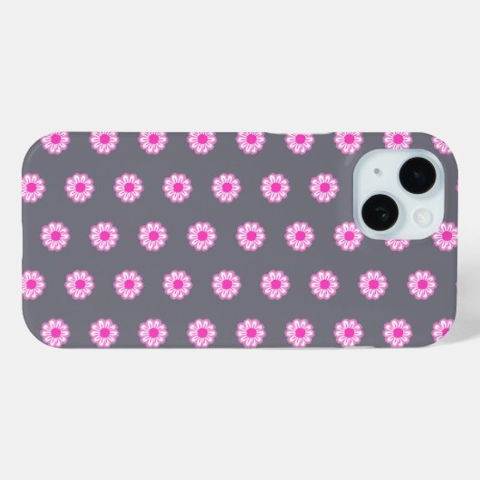 Schattigee bloemenpatroon achtergrond Case-Mate iPhone case (Achterkant (horizontaal))