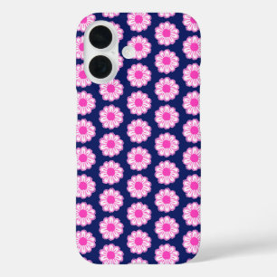 Schattigee bloemenpatroon achtergrond iPhone 16 hoesje
