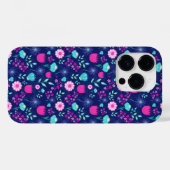 Schattigee bloemenpatroon achtergrond Case-Mate iPhone case (Achterkant (horizontaal))