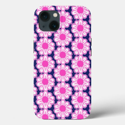 Schattigee bloemenpatroon achtergrond Case-Mate iPhone case (Achterkant)