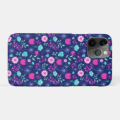 Schattigee bloemenpatroon achtergrond Case-Mate iPhone case (Achterkant (horizontaal))