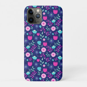 Schattigee bloemenpatroon achtergrond Case-Mate iPhone case