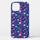 Schattigee bloemenpatroon achtergrond Case-Mate iPhone case (Achterkant)
