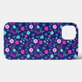 Schattigee bloemenpatroon achtergrond Case-Mate iPhone case (Achterkant (horizontaal))