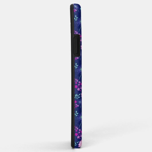 Schattigee bloemenpatroon achtergrond Case-Mate iPhone case (Achterkant/rechts)