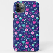 Schattigee bloemenpatroon achtergrond Case-Mate iPhone case (Achterkant)