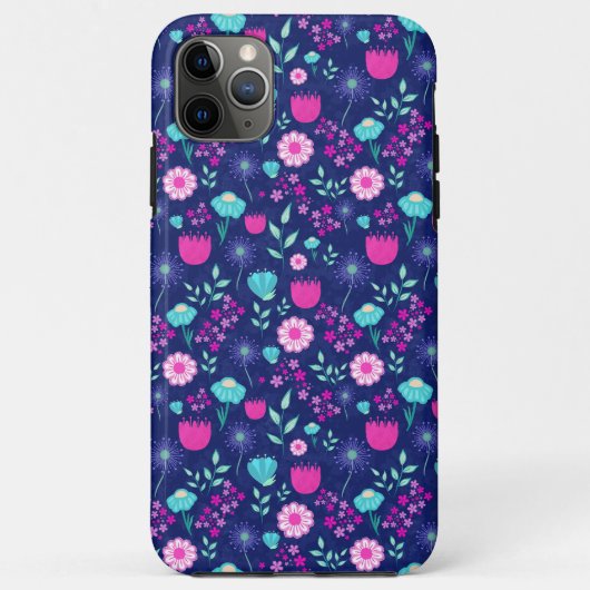 Schattigee bloemenpatroon achtergrond Case-Mate iPhone case (Achterkant)