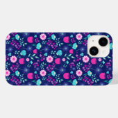 Schattigee bloemenpatroon achtergrond Case-Mate iPhone case (Achterkant (horizontaal))