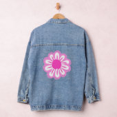 Schattigee bloemenpatroon achtergrond denim jacket (Hangar)