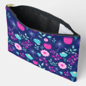 Schattigee bloemenpatroon achtergrond etui (Open)
