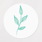 Schattigee bloemenpatroon achtergrond labels (Design 1)