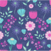 Schattigee bloemenpatroon achtergrond sticker (Voorkant)