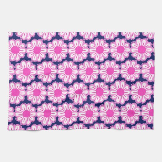 Schattigee bloemenpatroon achtergrond theedoek (Horizontaal)