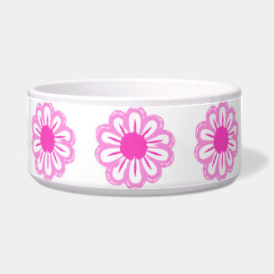 Schattigee bloemenpatroon achtergrond voerbakje