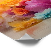 Schattigee bloemenpup downloadbaar poster (Hoek)