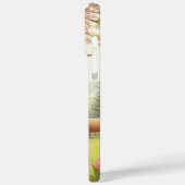 Schattigee, bloemenrijke / voorjaar Highland koe Case-Mate iPhone Case (Achterkant / Links)