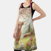 Schattigee, bloemenrijke / voorjaar Highland koe Schort (Insitu)